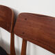 Set of four teak chairs, Danish design, 1960s, production: Denmark