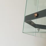 Brass lantern glass 1950