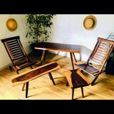 Scandinavian living room 1960 Chilean coffee tables