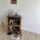 black Art Deco bedside table