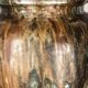 Large Art Deco vase, in glazed and iridescent blue stoneware, by Roger Guérin 1930.