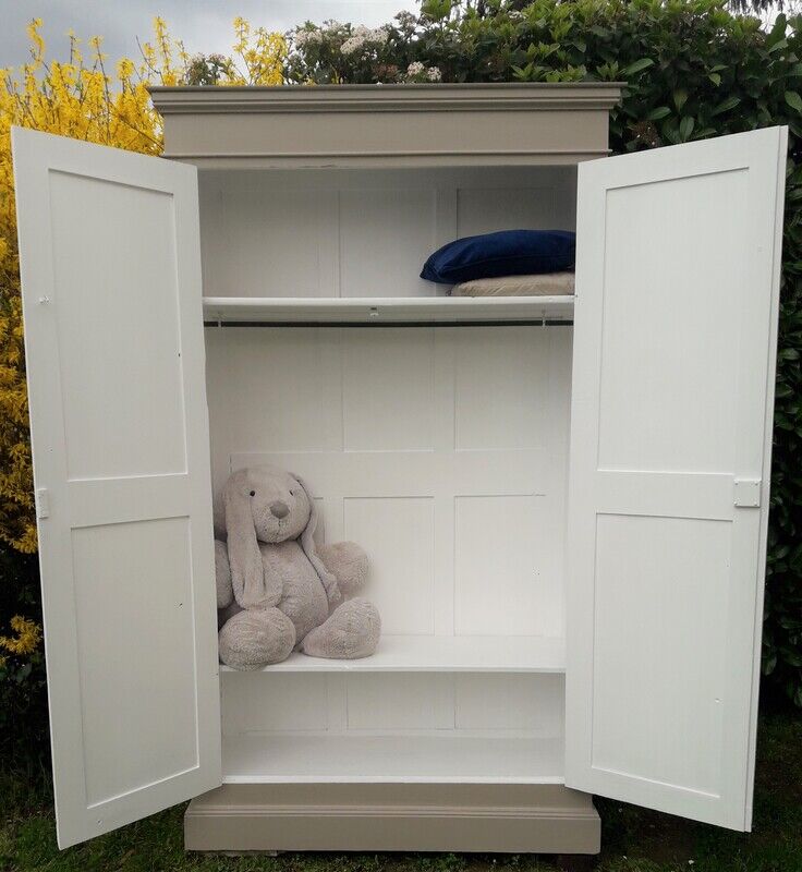 Wardrobe, early XX°, painted, wardrobe
