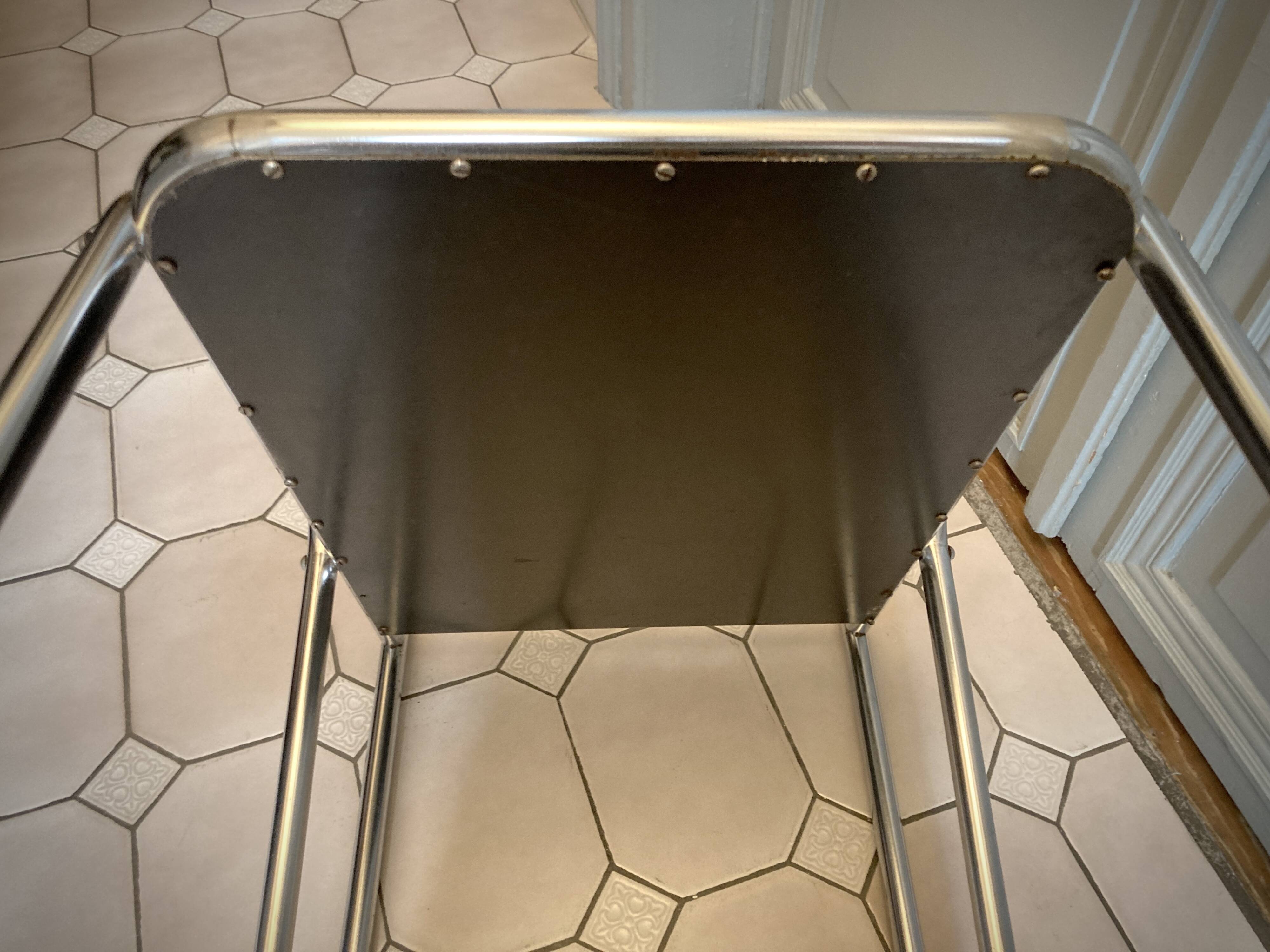 French Regency style metal serving trolley 1950