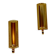 Pair Of Mid Century Style 24K Swedish Brass Sconces by Scandia