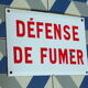Enamelled sheet metal sheet smoking defense