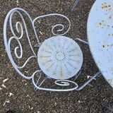 Wrought iron garden furniture