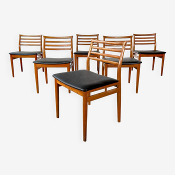 Suite de 6 chaises par Erling Torvits, 1960