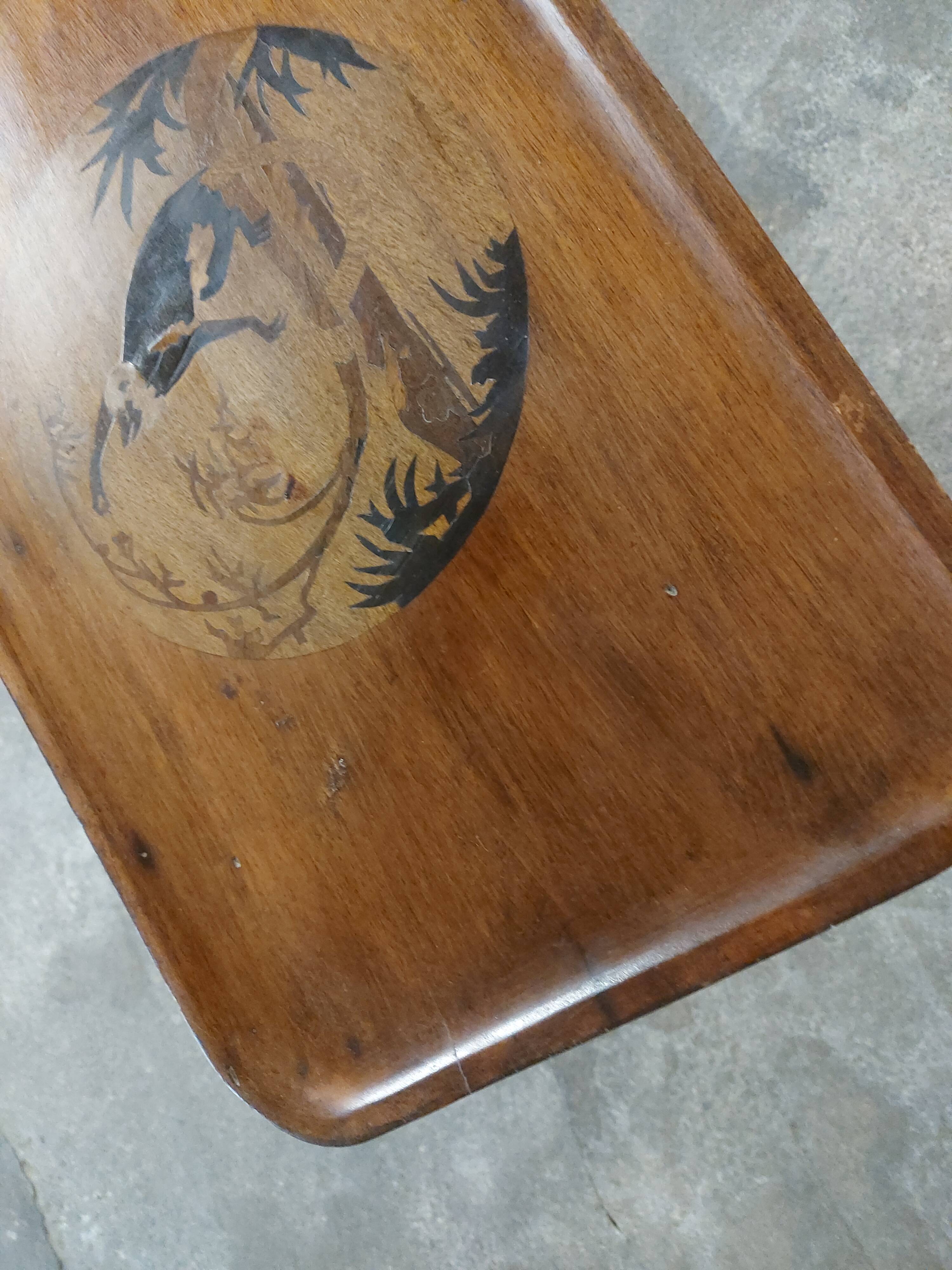 Art Deco marquetry side table