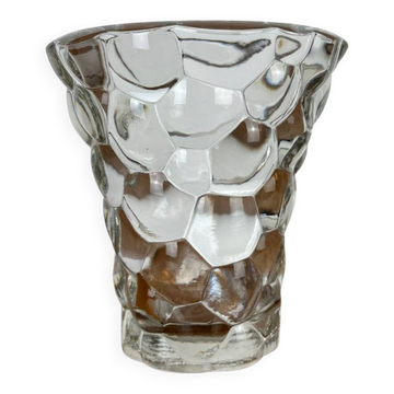 Vase Pierre D’Avesn nid d’abeille art déco signé