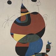 Joan Miró lithograph Woman bird star (Homage to Pablo Picasso 1966) Miro