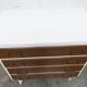 1960s chest of drawers with splayed legs and 4 drawers, refurbished