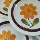6 plates in vintage Italian earthenware 1970