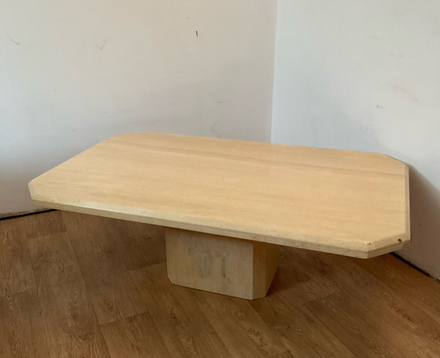 Travertine coffee table from the 70s