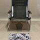 Paire de fauteuils relax inclinable cuir noir design 1960
