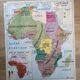 Vintage MDI School Map: Africa-South America.