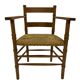 Art Deco chair minimalist oak wicker minimalist design