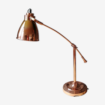 Lampe a bras balancier cuivrée