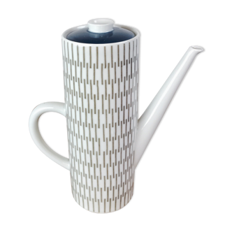 Langenthal high teapot - geometric pattern