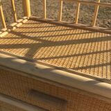Vintage rattan shelf