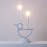 “Cui-cui” plaster lamp. Work of a French artist in small series.