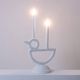 “Cui-cui” plaster lamp. Work of a French artist in small series.