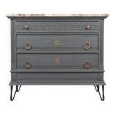 Tastefully renovated antique chest of drawers.