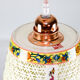 Pair of vintage oriental ceramic pendant lights, 1980s