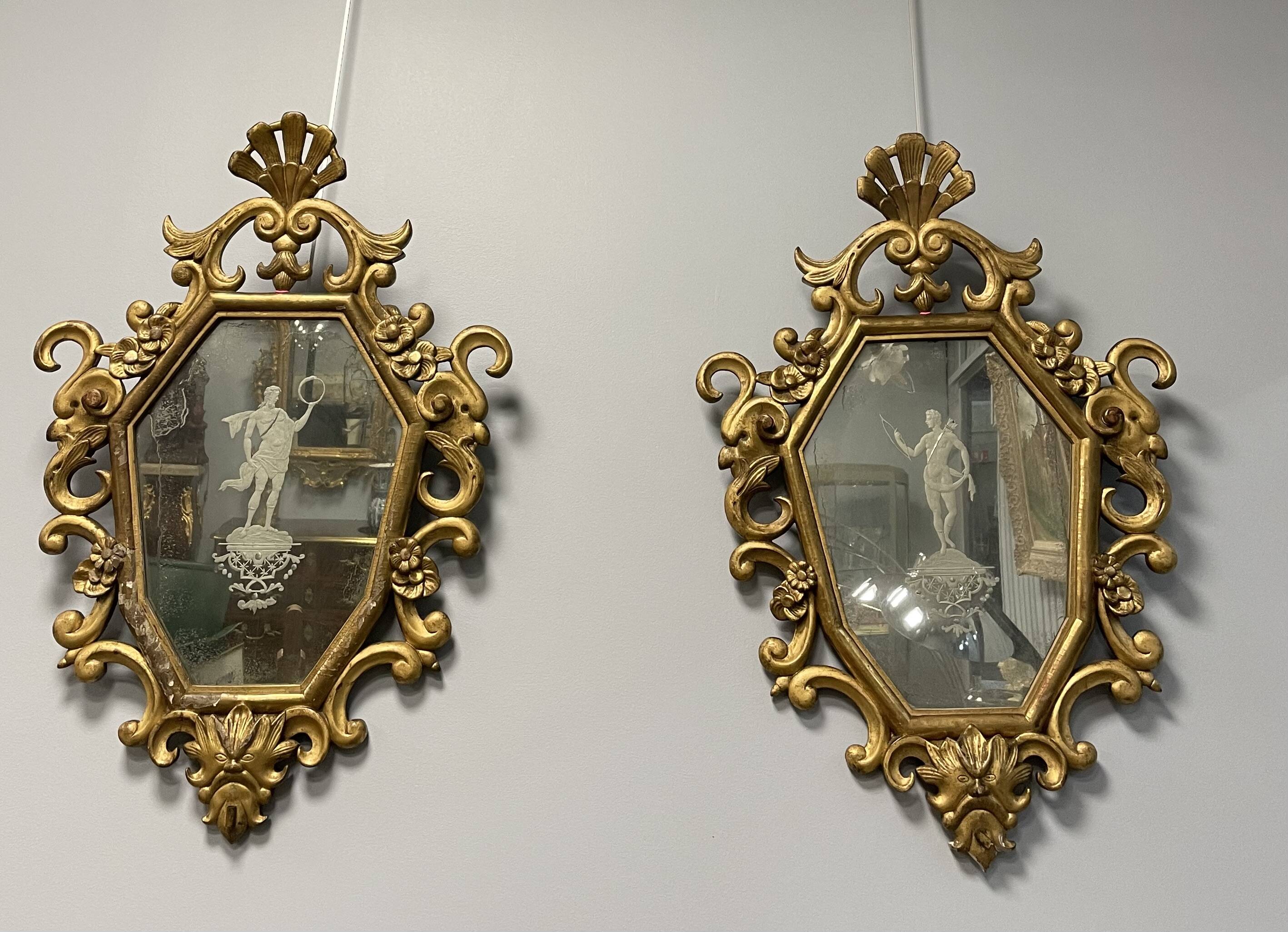 Pair of Italian mirrors