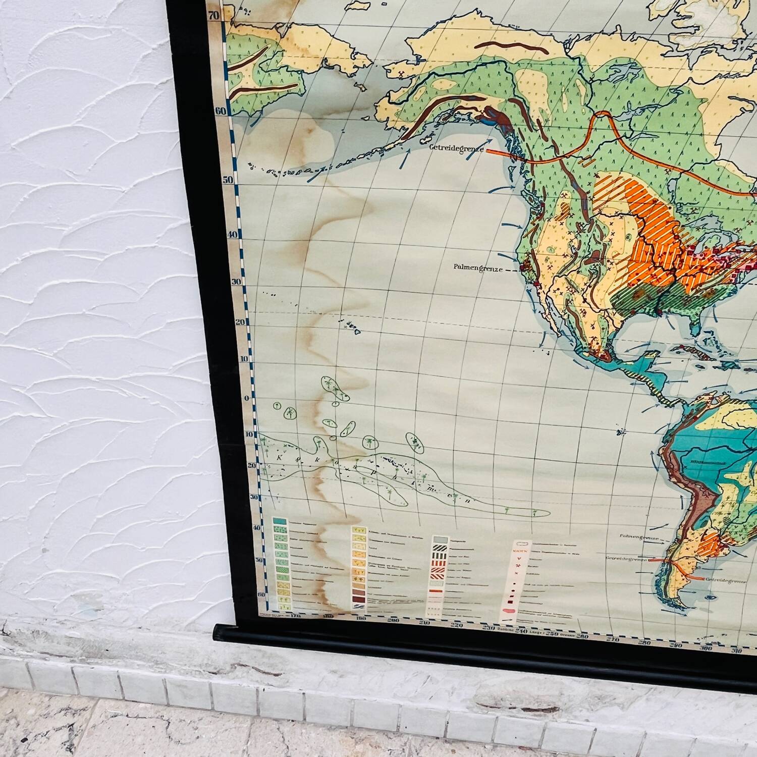 Educational map “the types of landscapes of the earth”