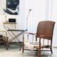 Chevron rattan chair