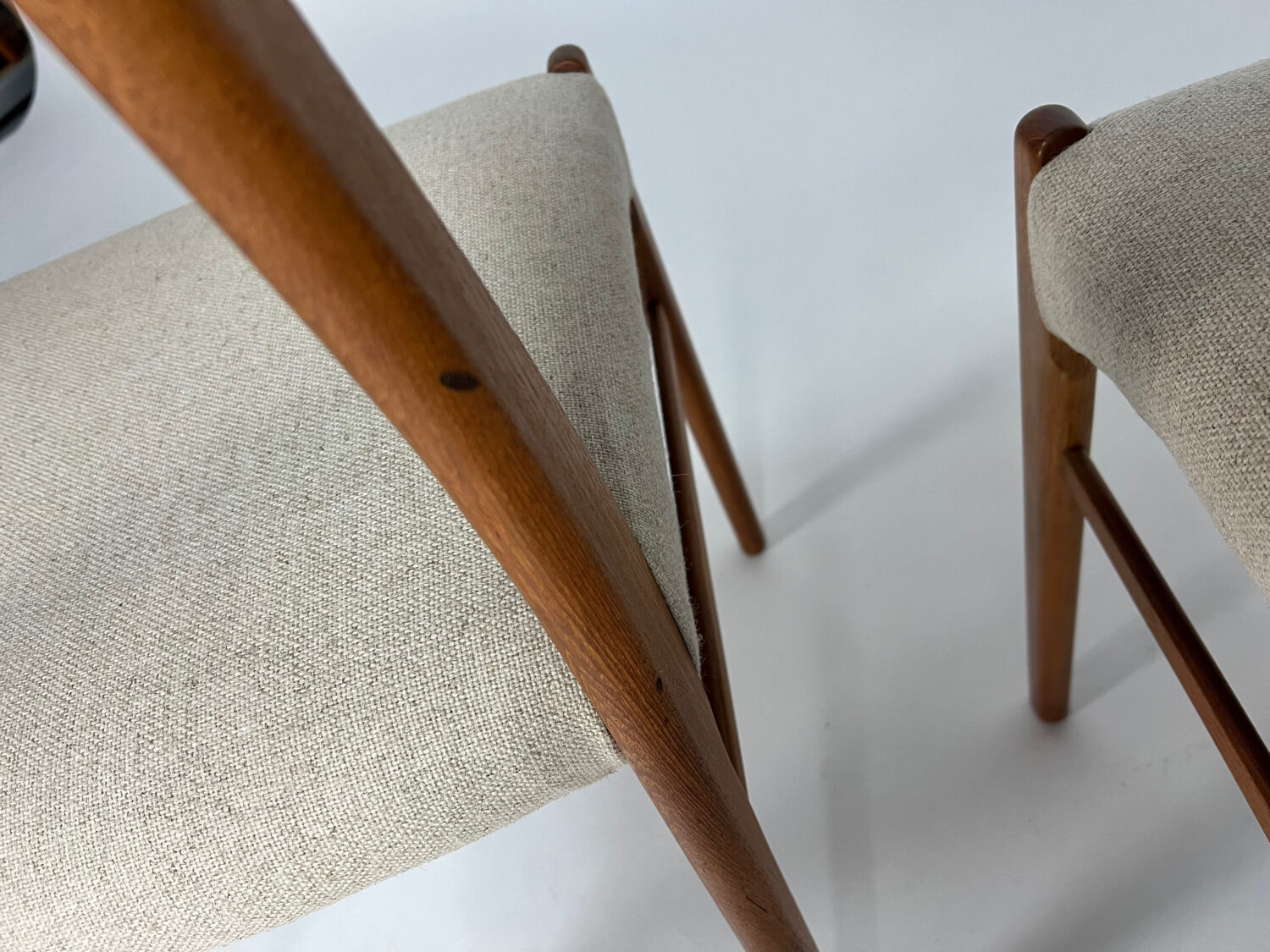 4-piece set Danish teak chair Arne Wahl Iversen vintage chairs