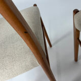 4-piece set Danish teak chair Arne Wahl Iversen vintage chairs