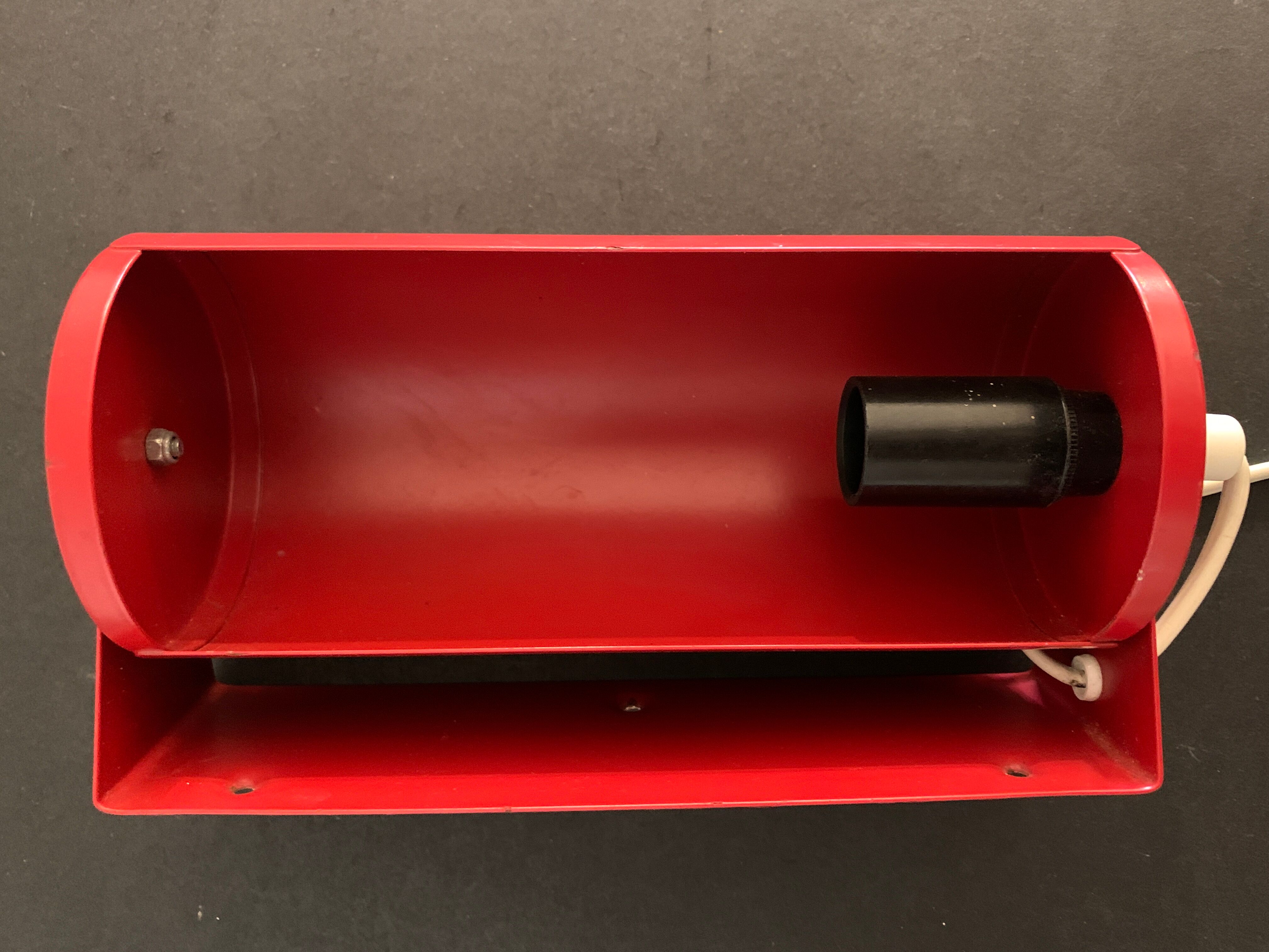 Wall lamp red roller Ikea 1980