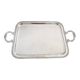 Large silver-plated service tray in Phoenix Louis XVI style.