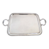 Large silver-plated service tray in Phoenix Louis XVI style.