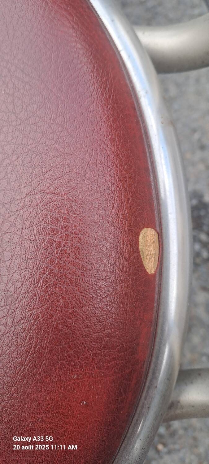 8 vintage chrome bistro chairs