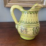 Safi pitcher handmade pottery Serghini Morocco signed