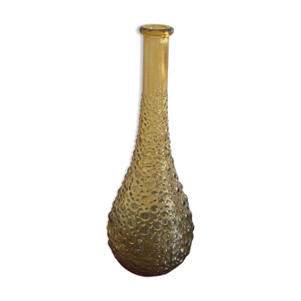 Amber glass soliflore carafe Italy