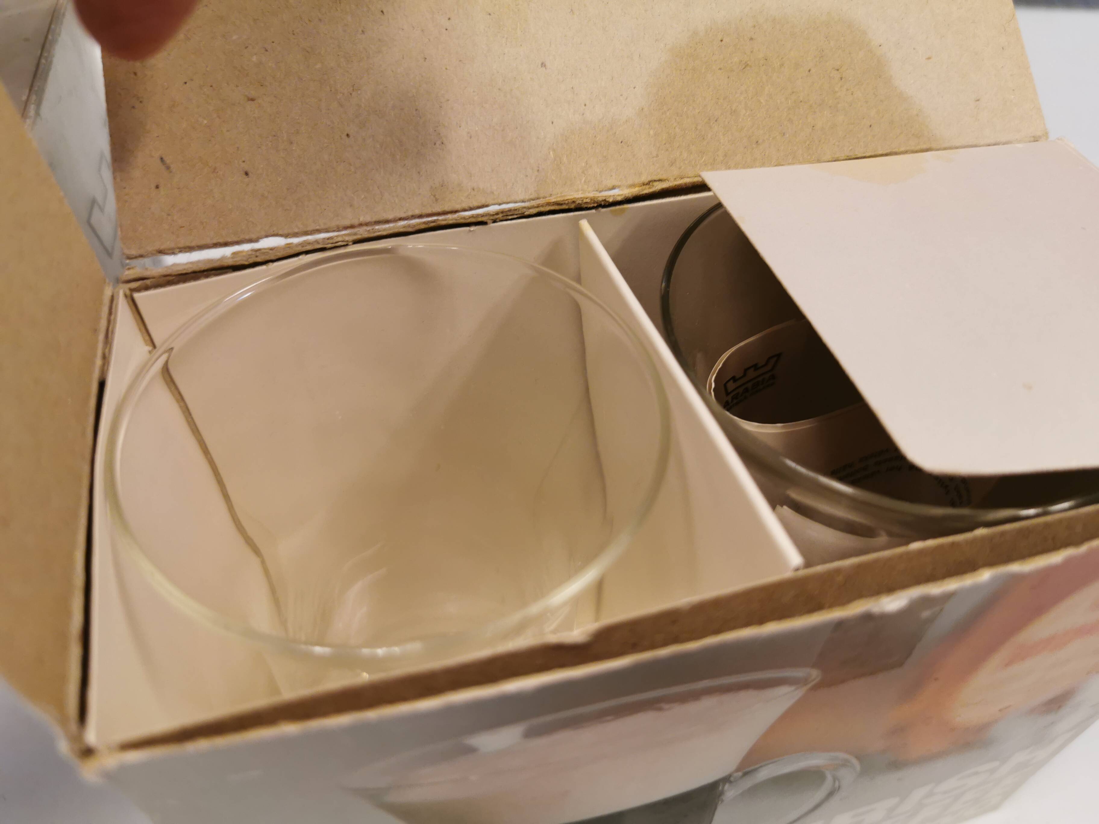 Original Irish coffee glasses from Arabia Finland, estimated 1980s, designed by Heikki Orvola