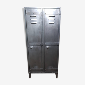 Old wardrobe 2 doors metal