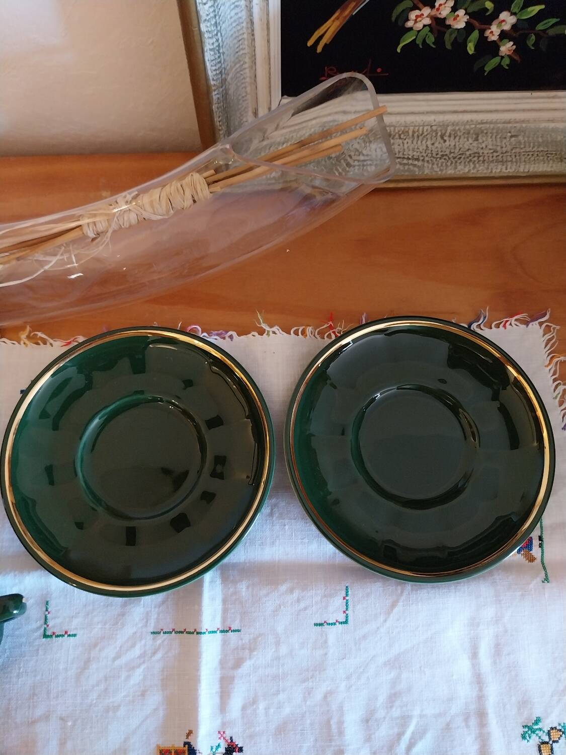 Parisian bistro cups, Chauvigny porcelain
