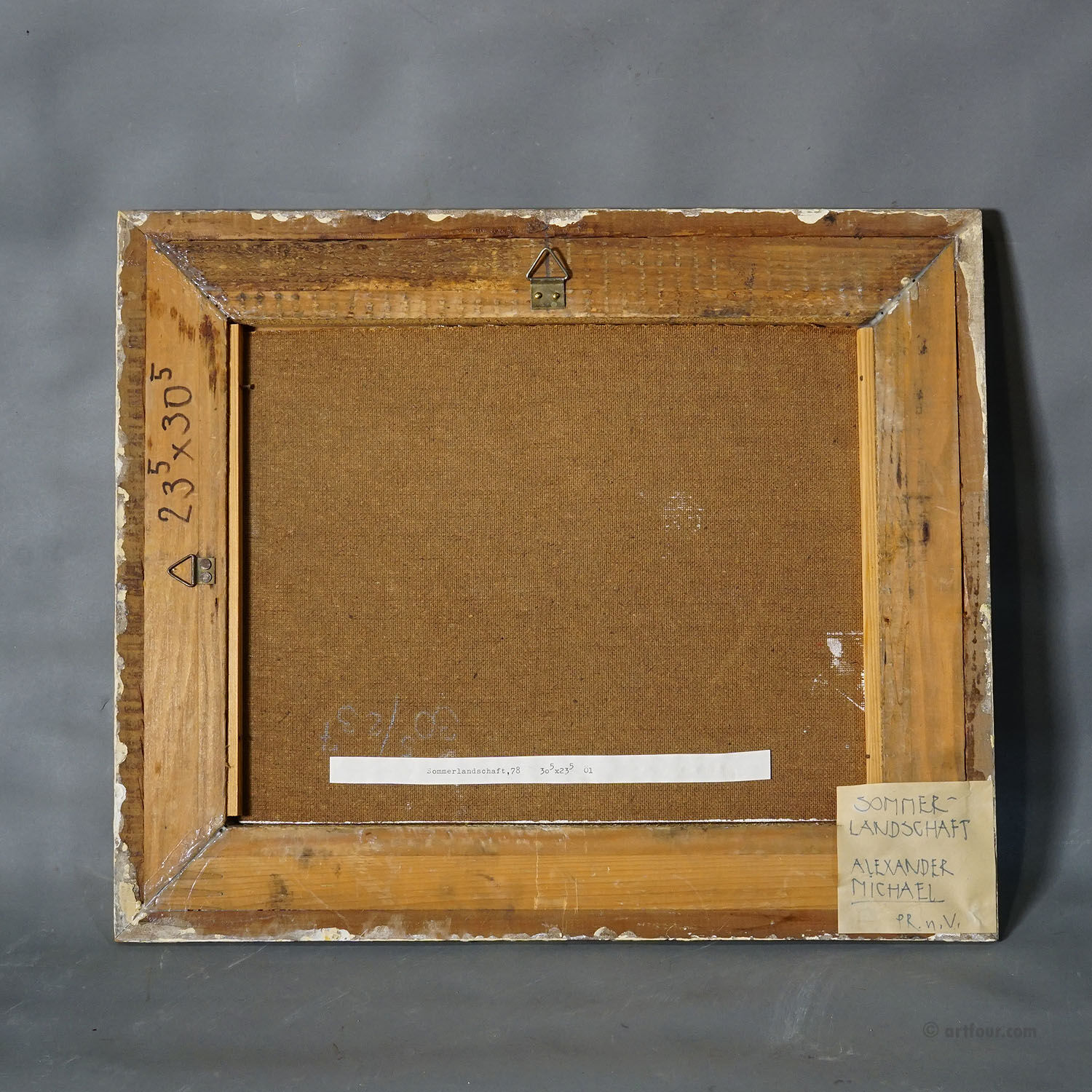 Oil painting by Alexander Michael – Summer Landscape, 1978