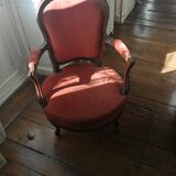 Fauteuil ancien style Louis XV