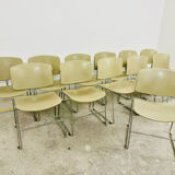 Set of 12 Max Stacker stackable chairs, 1970