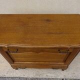 Small oak cabinet, 1 drawer and 1 tilting door