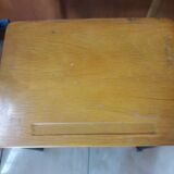 Desk desk desk table child school metal wood and vintage chair