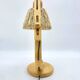 Lampe articulée en bois et corde, années 70