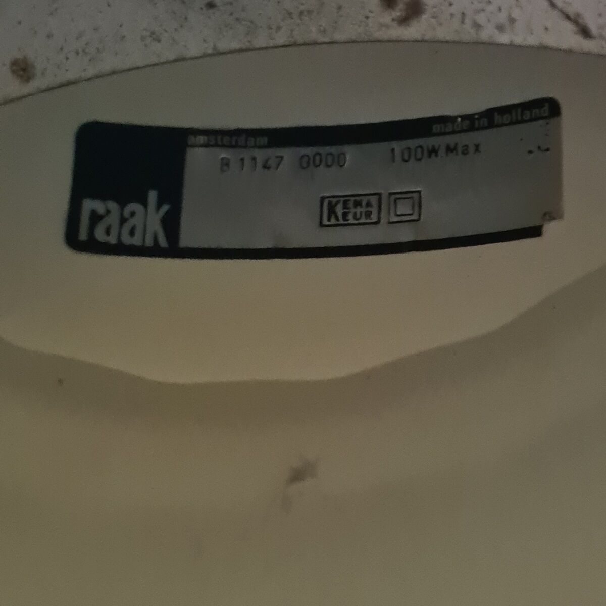 Hyde Park Raak Amsterdam Pendant Late 1970s.