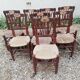 8 chaises décor tauromachie