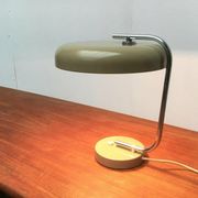 Minimalist German table lamp from the mid-century space age by Hustadt Leuchten, 1960s.